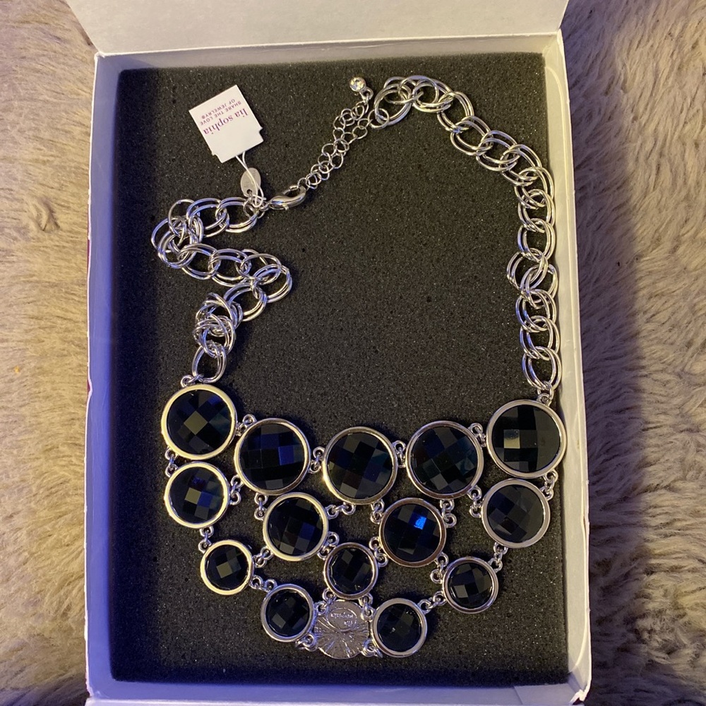 Beautiful Lia Sophia black necklace